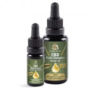 Multikompleksā CBD eļļa 5% (500–1500 mg)