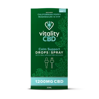 Calm Support CBD Drops & Spray 1200 mg 30 ml